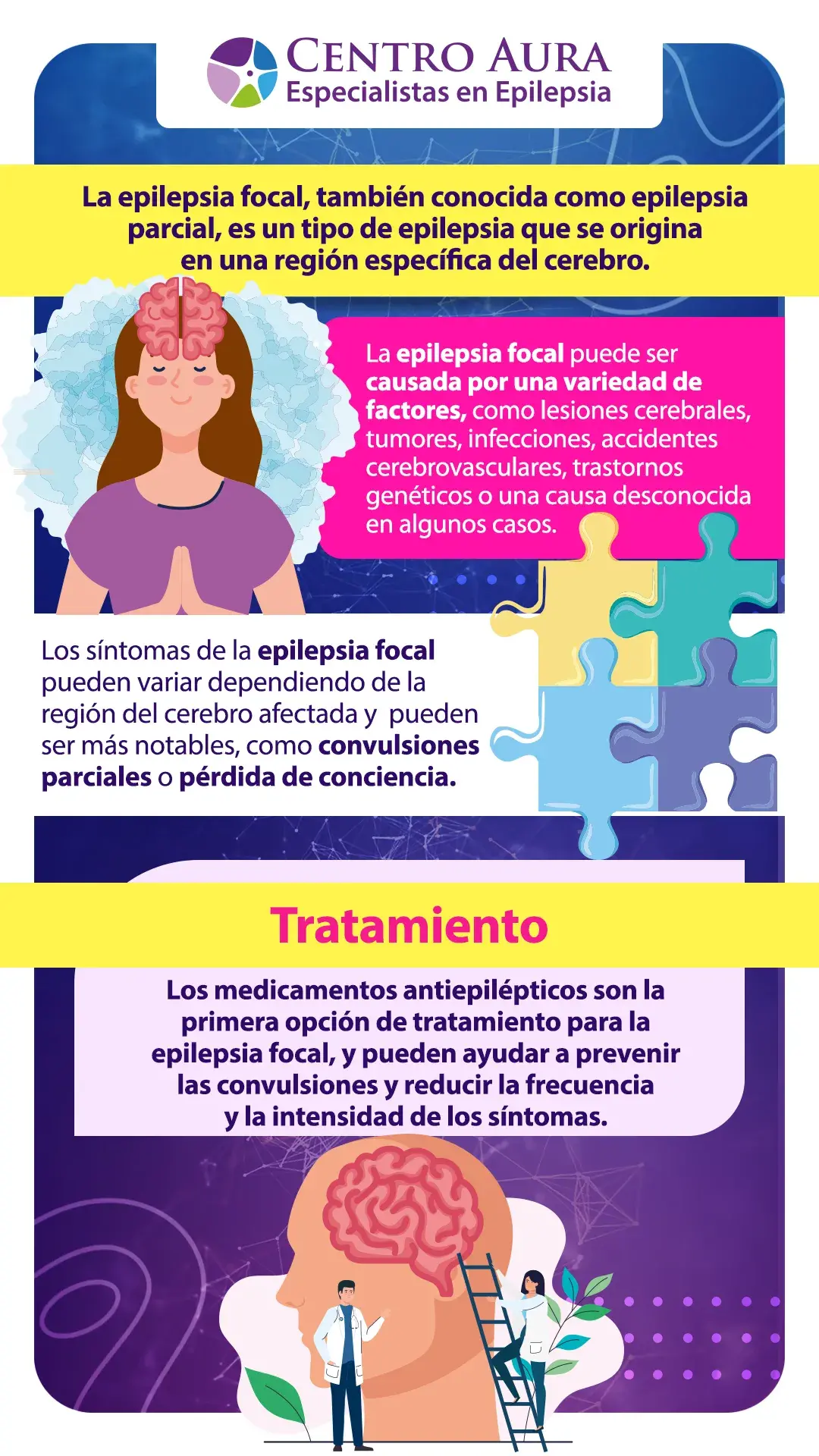 Epilepsia focal - Infografía