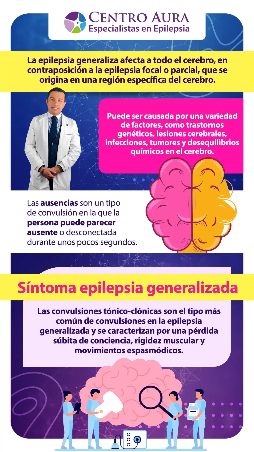 Epilepsia generalizada - Infografía