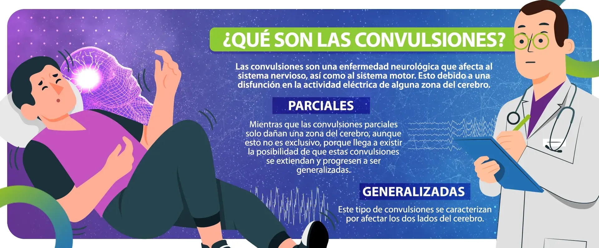 Las convulsiones son una enfermedad neurológica que afecta al sistema nervioso.