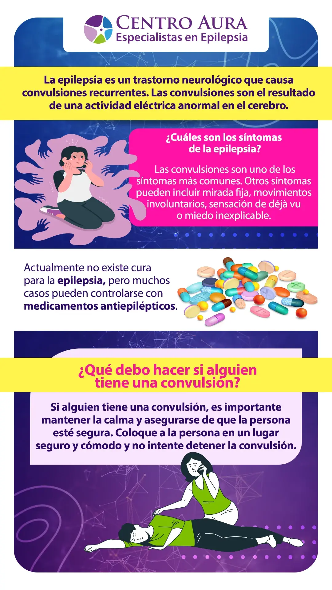 Epilepsia preguntas frecuentes - Infografía