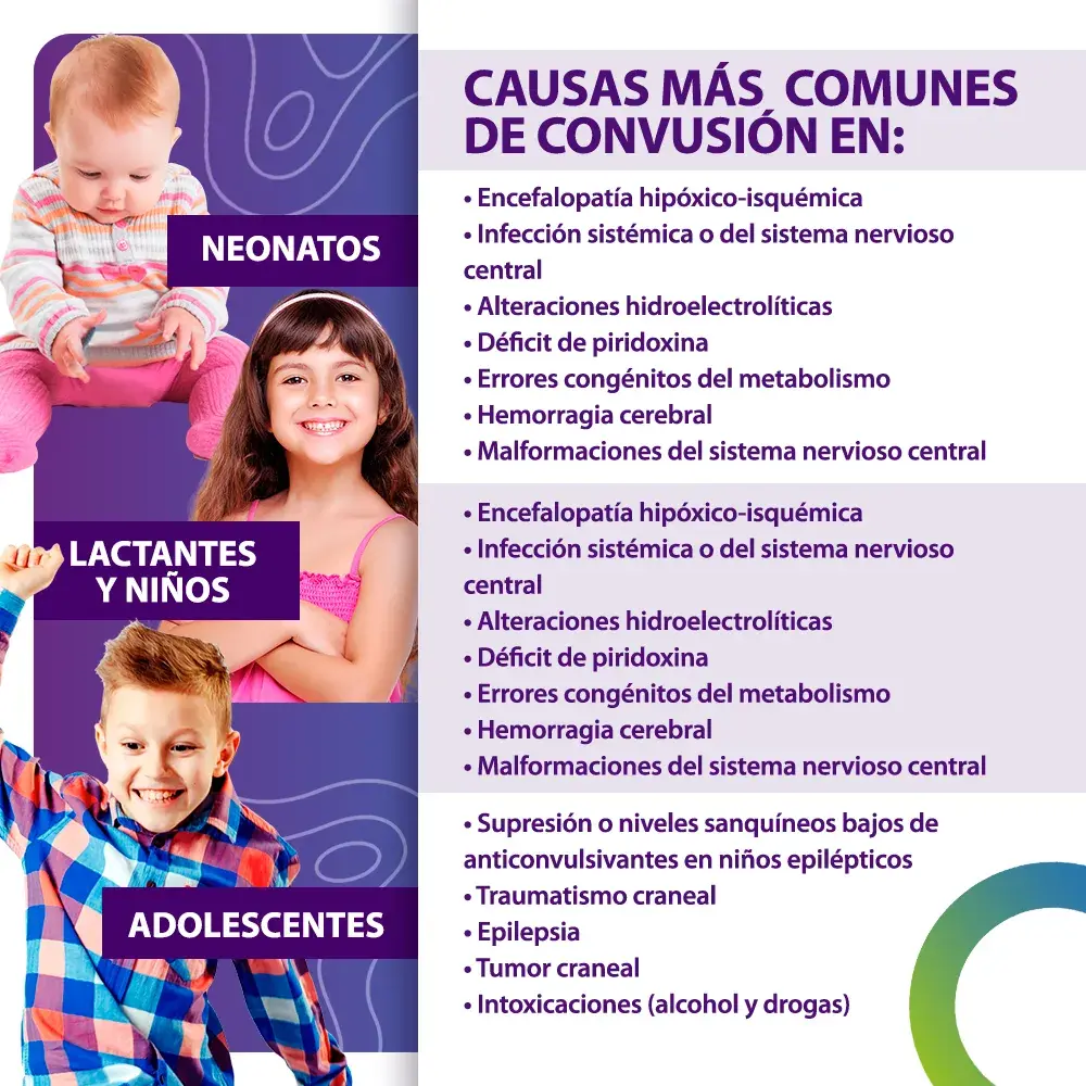 Causas de las convulsiones Existen diversas causas para que sucedan las convulsiones